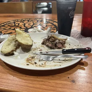 Potato so big I couldn't finish it