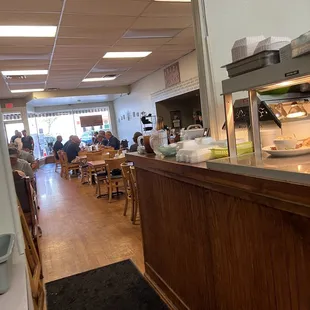 Food prep area  on walk from Bathroom