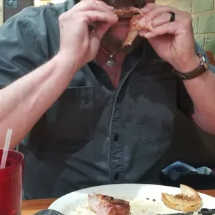 The smoked porkchop!