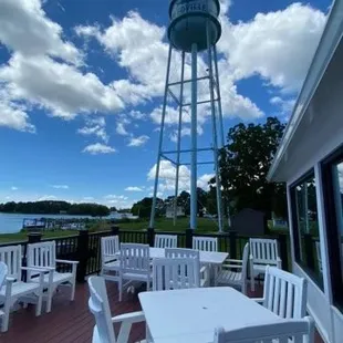Our new larger back deck