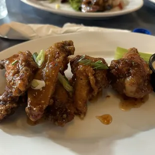 Sweet chili crispy wings