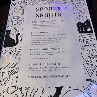 Halloween drink specials