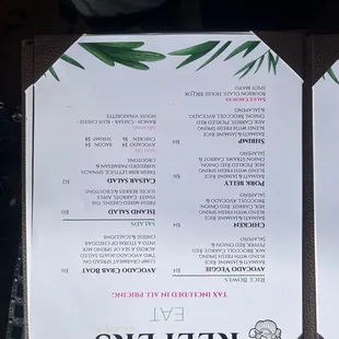 Rice bowls and salads