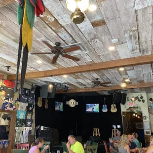 a group of people sitting at tables