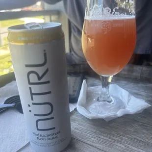 Cold beverages.