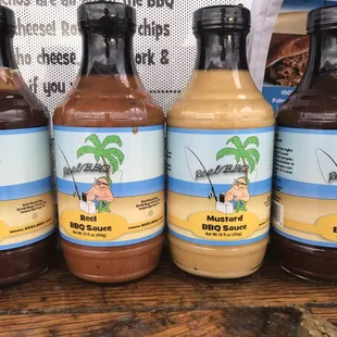 Bottled sauces for $6.49!! (Reel sauce was delicious!)