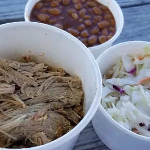 Food was bland. Pork tasted rushed, not smoky at all.