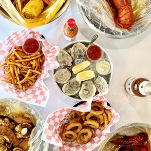 shellfish, mussels, oysters and mussels, oysters, food