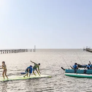 Kayak, paddle boards, and Lilly pad add-ons available.