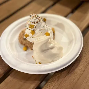 Actual home made ice cream.