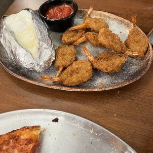 Fried shrimp.