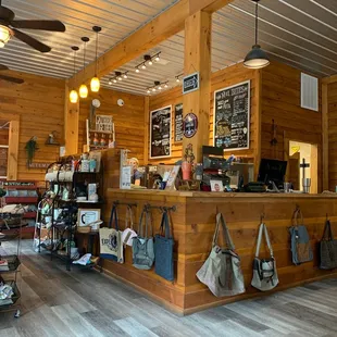 the inside of a store