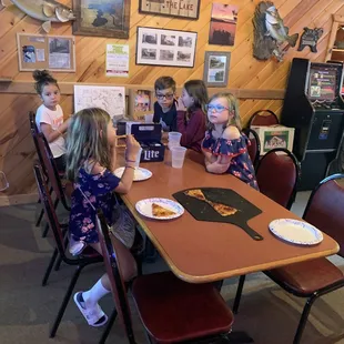 Kids enjoying lunch