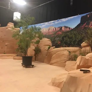 A finished mountain set .