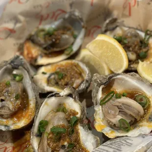 Garlic Butter Grilled Oysters