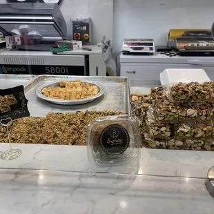 a variety of baked goods