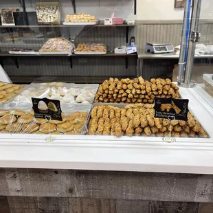 a variety of baked goods