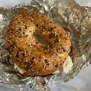 Everything Bagel with Cream Cheese