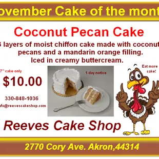 November Cake of the Month