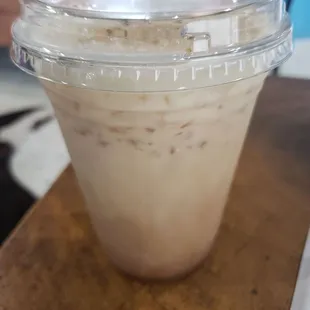 a cup of iced coffee