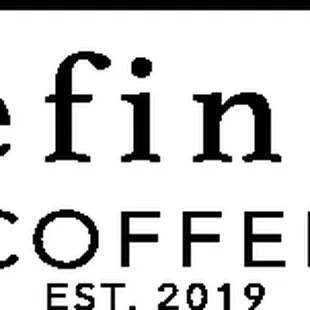 the logo for refined coffee