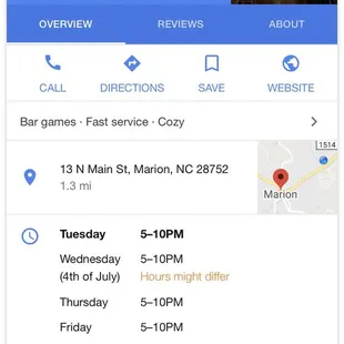 the location of the restaurant