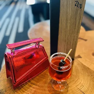 Sydney made a yummy rum and cranberry drink to accommodate my citrus allergy.