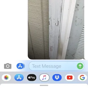 Cracked caulking and paint.....  BEWARE!