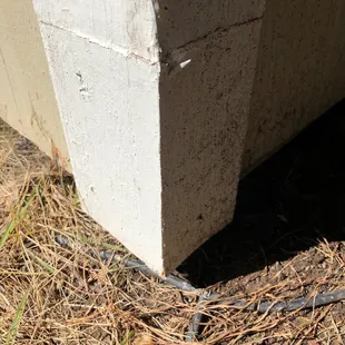 Cut damage off and pieced in. Other boards were not repaired or replaced just painted over