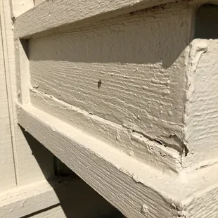 Rotten wood that was supposed to be replaced and was NOT