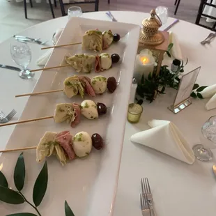 Delicious Anti Pasto skewers