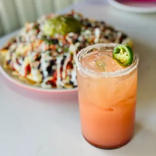 drink, tacos