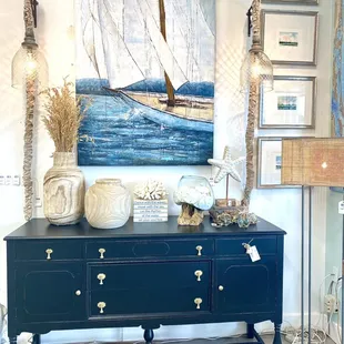 Beautiful furniture and coastal home decor