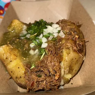 Birria Baked Potato
