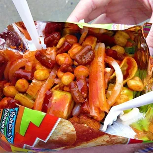 Tostitos preparados.