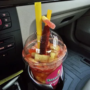 Mangonada with pineapple smoothie