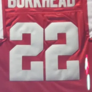 the number 22 on the jersey
