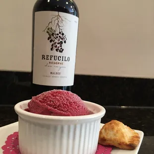 Malbec Sorbet made with our Malbec Reserve 2015. So fruity and refreshing!