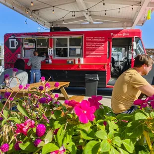 Coffee truck stand