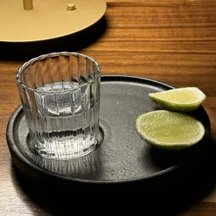 Tequila neat