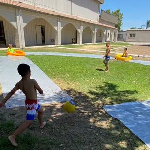 Slip and slide kick ball