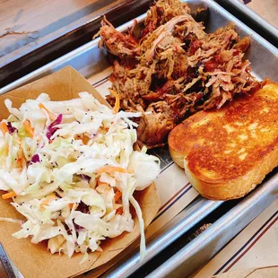 Pull pork with coleslaw