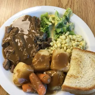 Wednesdays Special# Pot Roast. Tender. Decent.