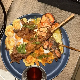 Chicken fried lobster