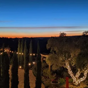 Sunset at Regale winery