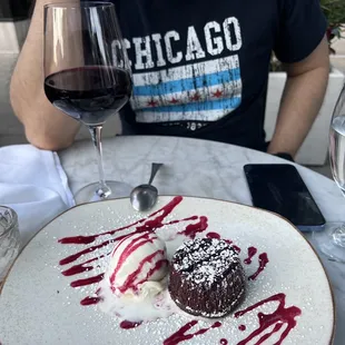 Malbec + Chocolate Lava Cake