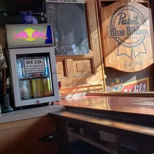 a view of a bar