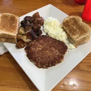 Hash breakfast- freshly made.