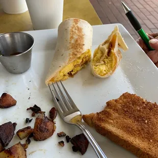 Was a breakfast burrito