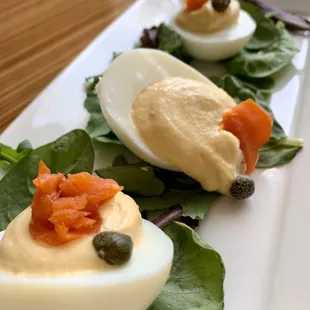 Deviled eggs. Miss it.